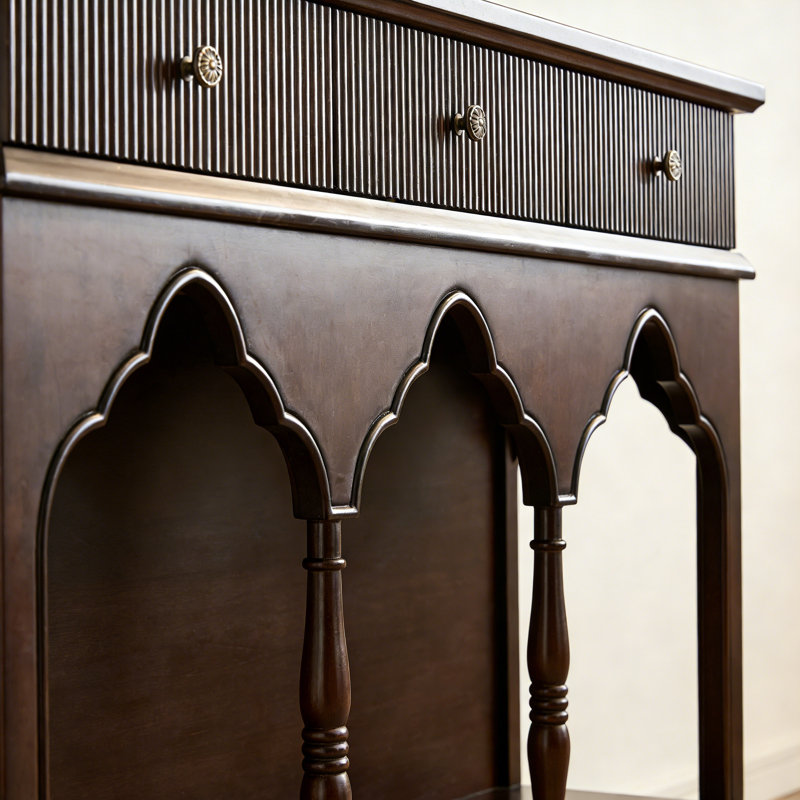 Console style campagne française, Brun noisette