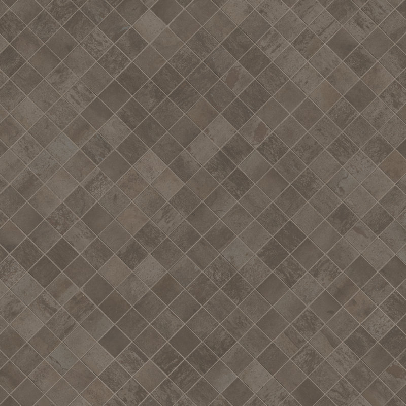 Vante Sorel 2 in. x 2 in. Copper Metal Look Matte Porcelain Mosaic Floor and Wall Tile