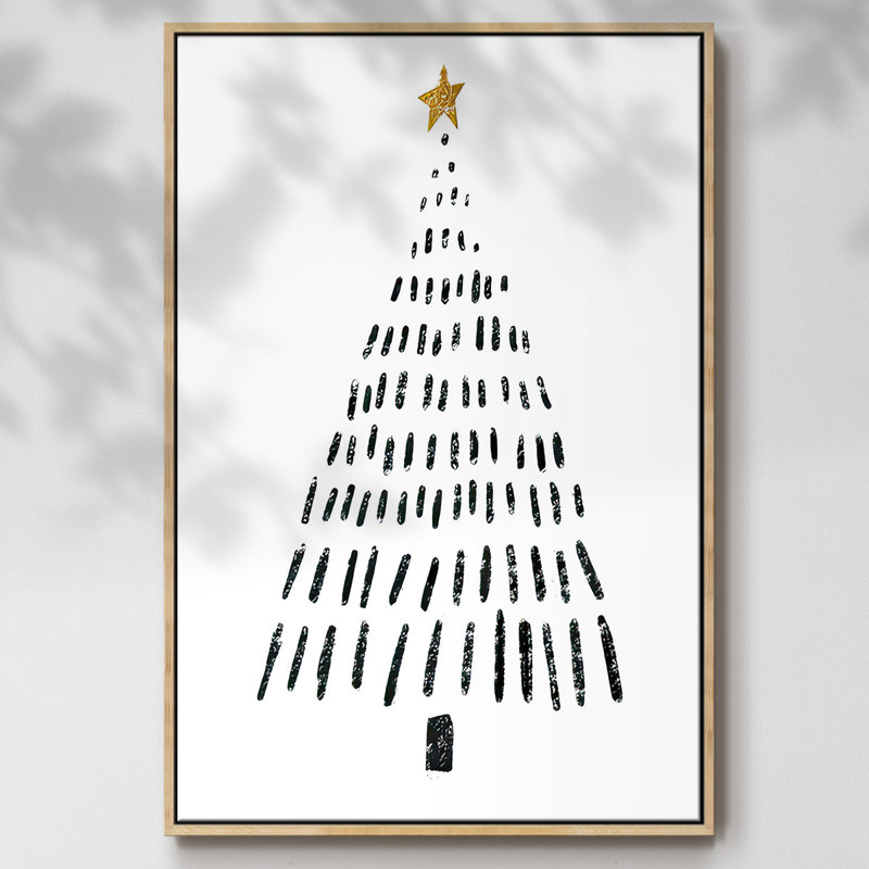 Arbre de Noël, H 41 po x l 27 po x P 1,5 po, Naturel