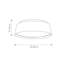 Moosup Glass Flush Mount-393136104