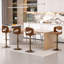 Ensemble de 4 tabourets de bar réglables en similicuir à hauteur de comptoir Tabouret de bar 360-129745107