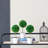 Set of 3 Mini Topiaries in Decorative Pots