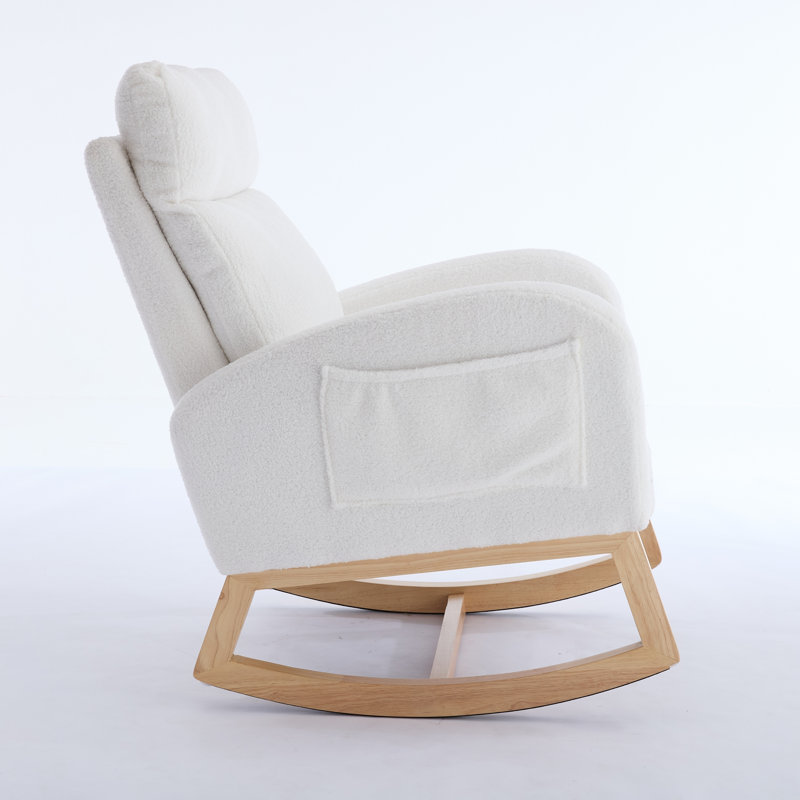 Chaise berçante Teddy, White, White