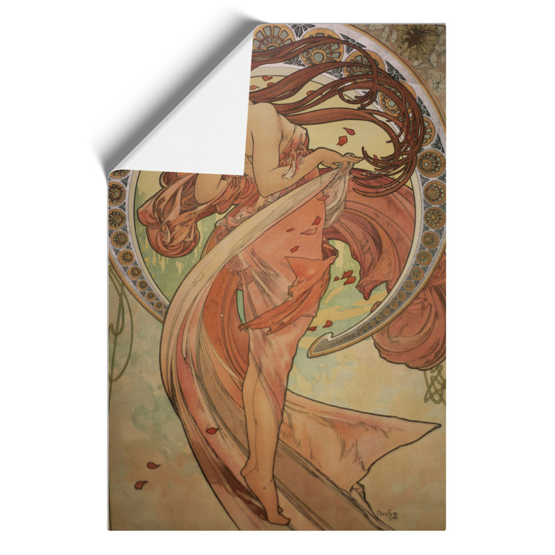 The Dance by Alphonse Mucha - Frameless Print, 59cm H x 42cm W x 0.1cm D