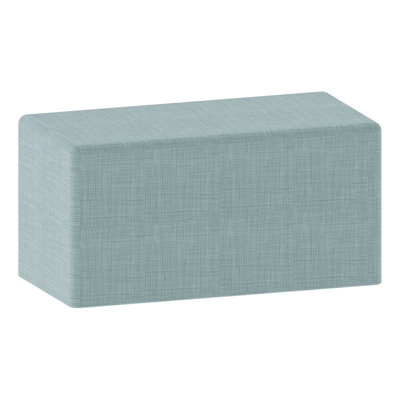 Learniture Structured Rectangle  Stool -Flexible Modular Collaborative Soft Seating For Office, Home, Lounge And School Classrooms With Durable Frame 1011N