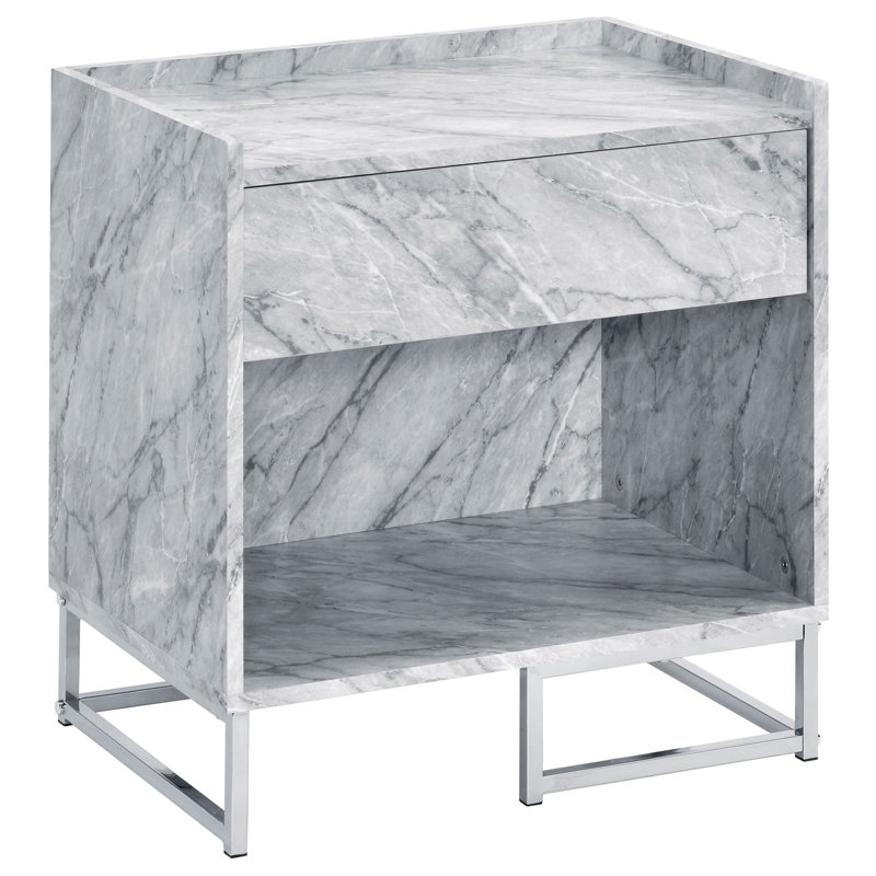 Table d'appoint en faux marbre
