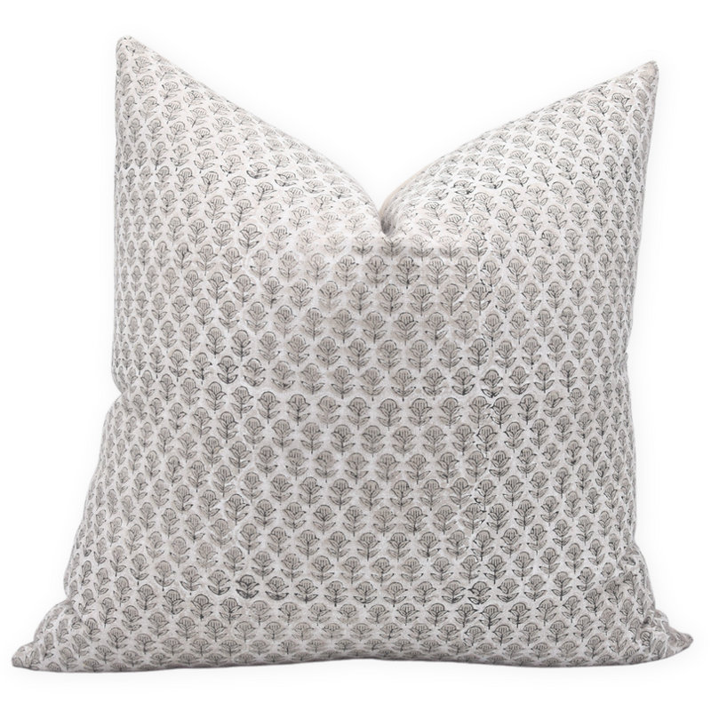 Fabdivine Tarnagni Luxury Handmade Linen Pillow Cover Ethnic Block Print Decorative Cushion for Modern and Boho Interiors Size-26X26 Inch