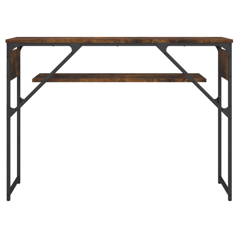 Fishel Console Table, 75 H x 105 W x 30 D cm, Smoked Oak