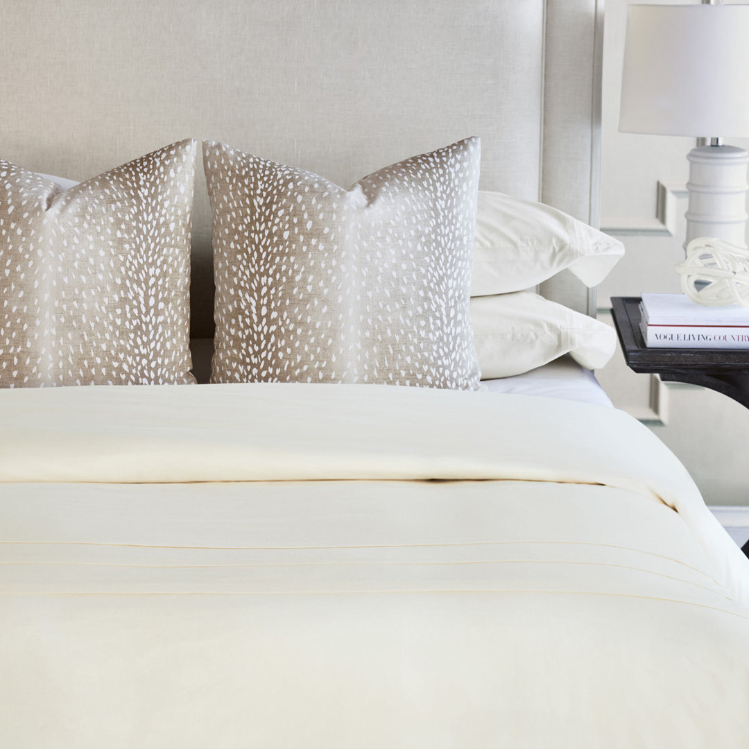 Vail Modern & Contemporary Cotton Percale Duvet Cover Eastern Accents 