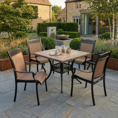 4 - Person Patio Dining Set with Square Table