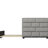 Twin Size Daybed With Trundle, Gray Upholstered Bed Padding, Stable Construction Padded Side Support Structure, For Home