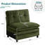 Fauteuil d'appoint sans accoudoirs en chenille Moderm-2057792107