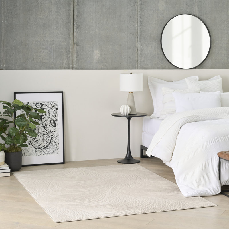 Tapis d'intérieur moderne DKNY Central Park West, Rectangle 5 pi 3 po x 7 pi 3 po, Beige