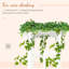 Treillis de jardin en bois blanc de 85 po pour la cérémonie, structure d'escalade pour l'extérieur, embellissement de la cour arrière, cadre en bois massif, décoration de mariage simple de 85 po, vignes, abat-jour avec barrière,