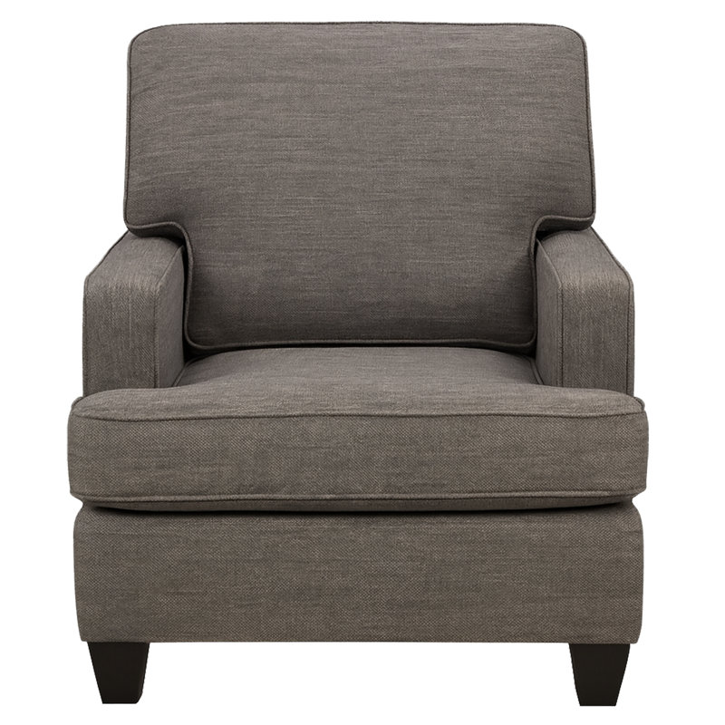 Baxter Fabric Chair, Gray, Gray