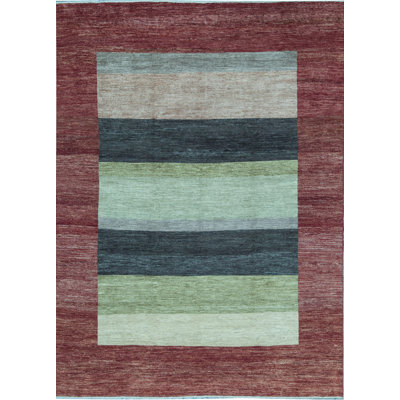 Gabbeh Wool Striped Area Rug