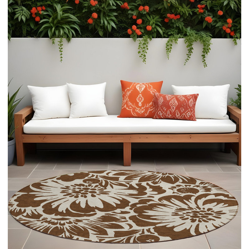 Tapis d'intérieur rond 8 pi