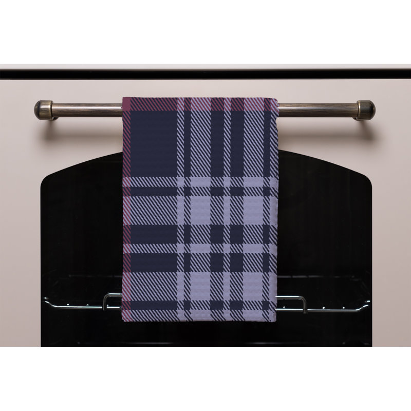 Cotton Plaid Waffle Tea Towel Kitchen Towel