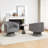 Chynna Velvet Swivel Barrel Chair-686696748