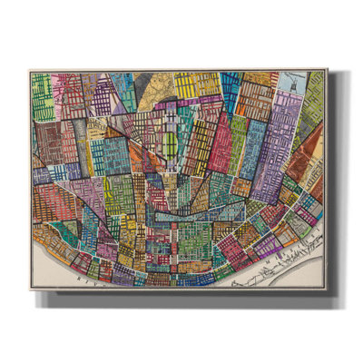 «Modern Map Of St. Louis» par Nikki Galapon, impression sur toile tendue