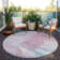 Machine Washable Indoor/Outdoor Cinead ACN1675 Blush Rug
