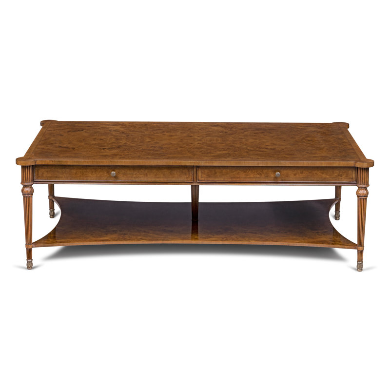 Scarborough House Solid Wood Cocktail Table, Walnut