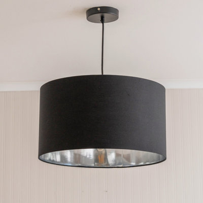 Stulin Linen Blend Lamp Shade in Black