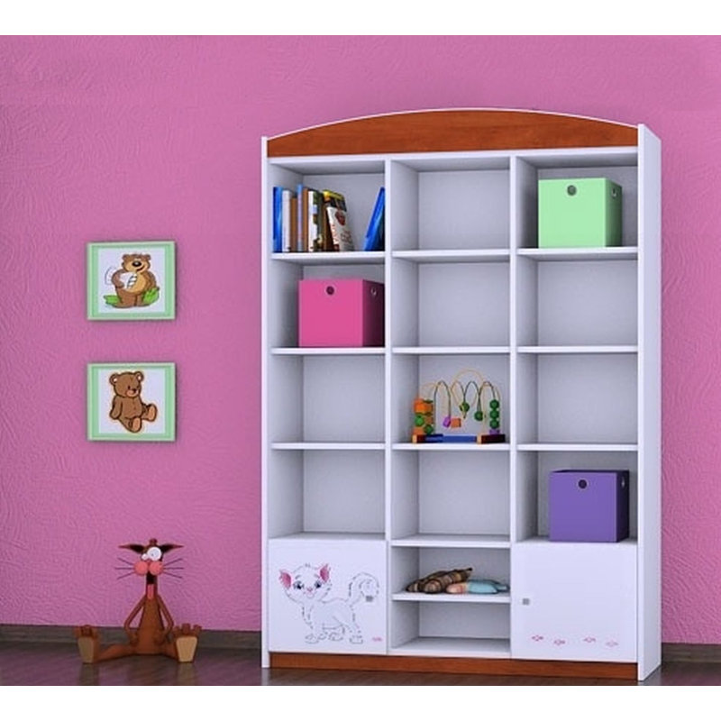 Jonas 183cm H X 132cm W Kids Cube, Brown