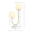 Metal 2-Light Globe Table Lamp