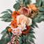 19.68 Inch 2Pcs Rustic Artificial Floral Swag Set – Silk Rose Peony Wedding Arch Flowers For Home Decor, Events & Gifting-1905990594