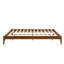 Structure de lit plateforme en bois de bambou sec de très grande taille de 12 pouces, avec support de lattes de bois, aucun sommier requis, assemblage facile-72278053