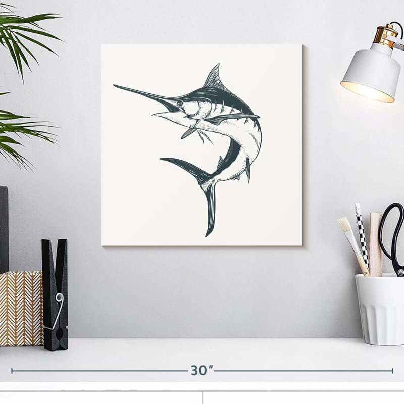 Crowle Marlin Fish, 16" H x 16" W