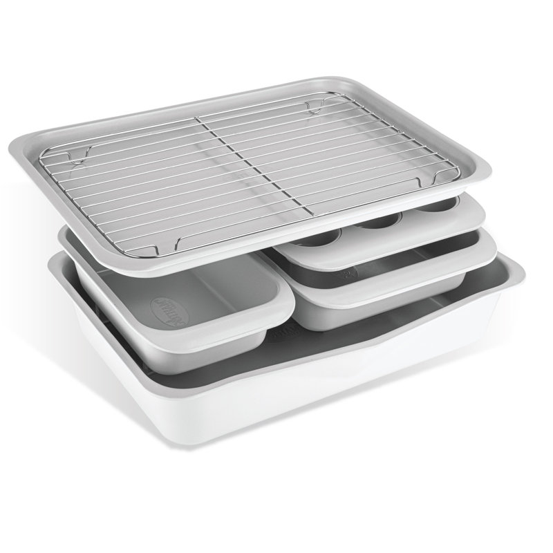Ensemble de plats de cuisson 6 pièces Gotham Steel, Blanc