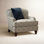 Fauteuil large capitonné 38 po Sullivan