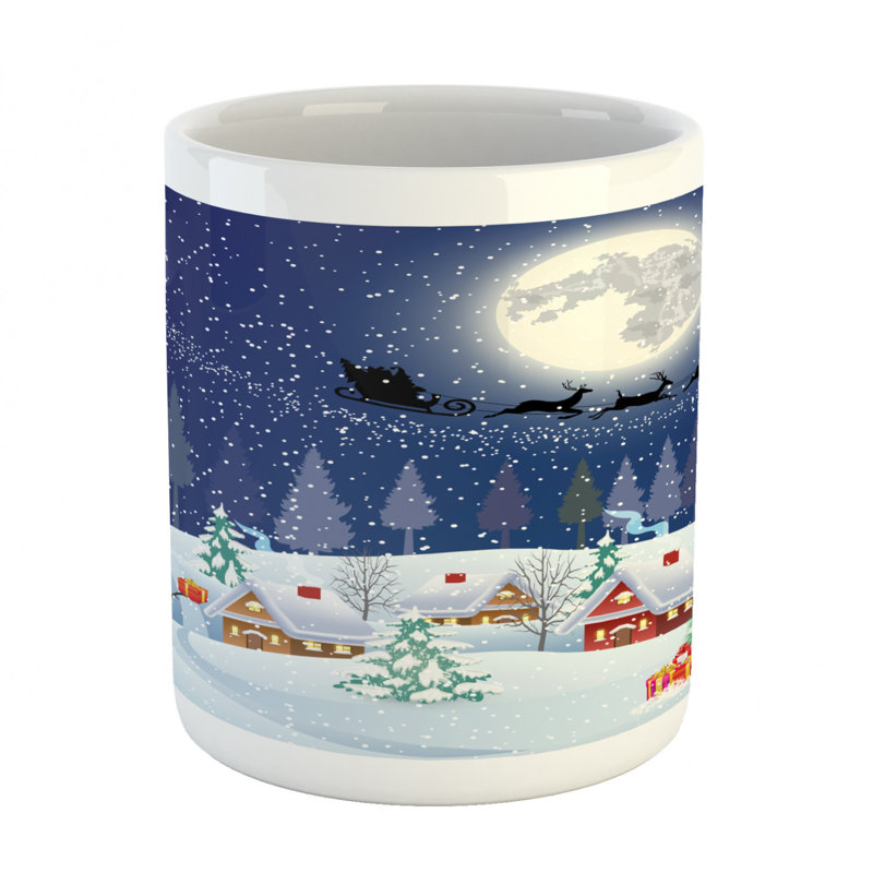 Grande tasse à café bonhomme de neige xmas