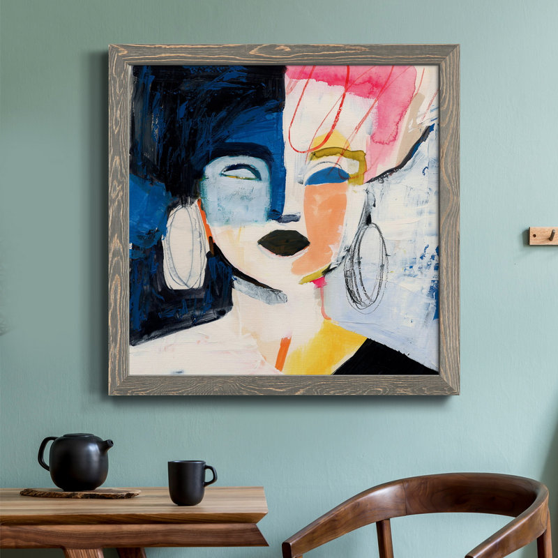 " Sorella I ", Grey, 24" H x 24" W x 1" D