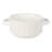 Gibson Elite Oyster Tide Embossed 6 Inch Soup Bowls with Handles. French Onion Soup Crocks, Stackable Soup Bowl, Chili, Beef Stew Reactive Glaze  Stackable Ceramic Bowl, Set of 4, White