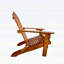 Chaise Adirondack pliante en chêne pour une utilisation intérieure et extérieure, robuste et confortable avec siège et accoudoirs larges