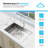 KBFmore Bowl Stainless Steel Kitchen Sink with Accessories-98228055-98228060