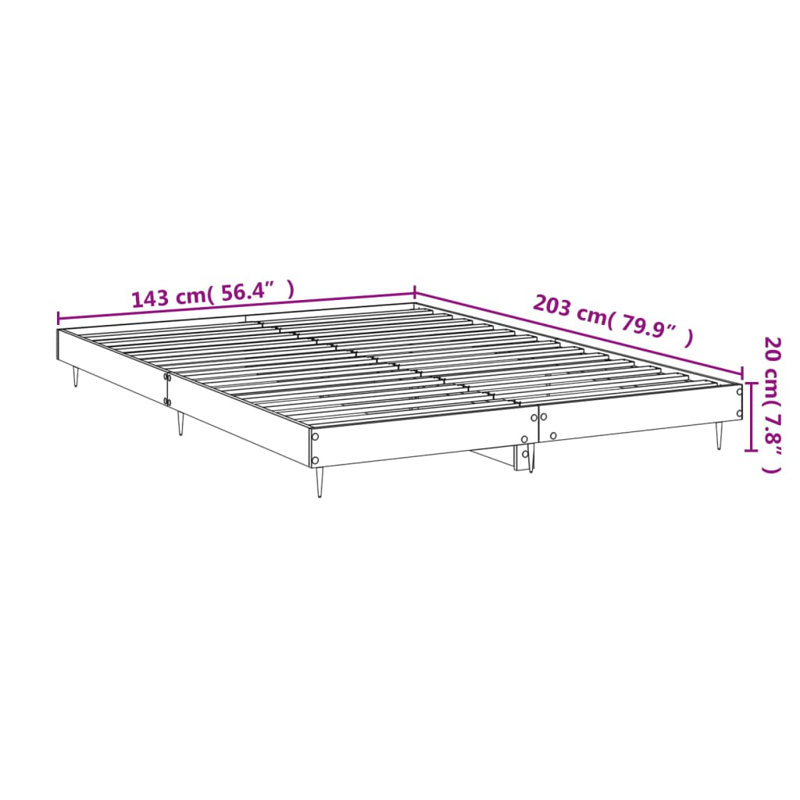 Michigamme Bed, Sonoma Oak, 140 x 200cm