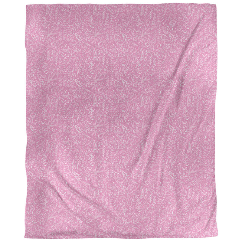 Tissu ditsy, Rose, L 54 po x l 36 po, Lin huître palazzo