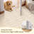 Modern Neutral Plush Velvet Area Rug Washable Non-Slip Ivory Carpet-550263836