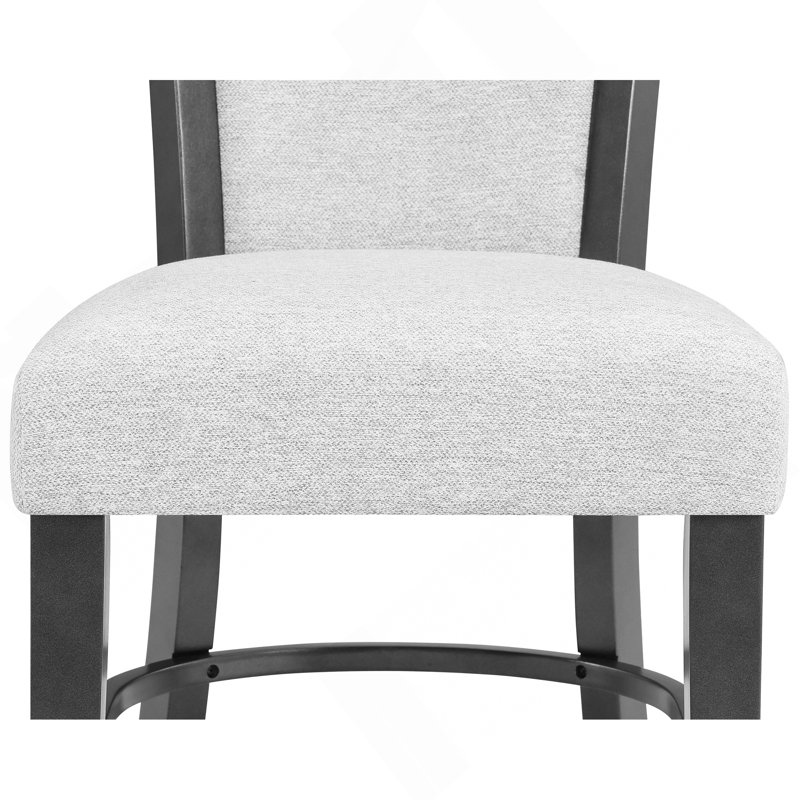 Chaise de salle à manger rembourrée 2 pièces Glam