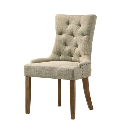 Chaise d'intérieur, ensemble de 2 chaises d'appoint, chaises capitonnées pour la maison