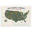 Carte des parcs nationaux avec art numérique giclée encadrée et numérotée par les États-Unis par Daphne Polselli-105256243-105256247