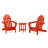 POLYWOOD Classic Adirondack 3 Piece Seating Group-980115818