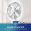 GEEPAS 12” Metal Table Fan | Electric Portable Worktop Desk Fan With 3 Speed 4 PC Aluminium Blades | Adjustable Tilt Wide Angled Oscillation Powerful Airflow for Home Office Use, 35W-88521658