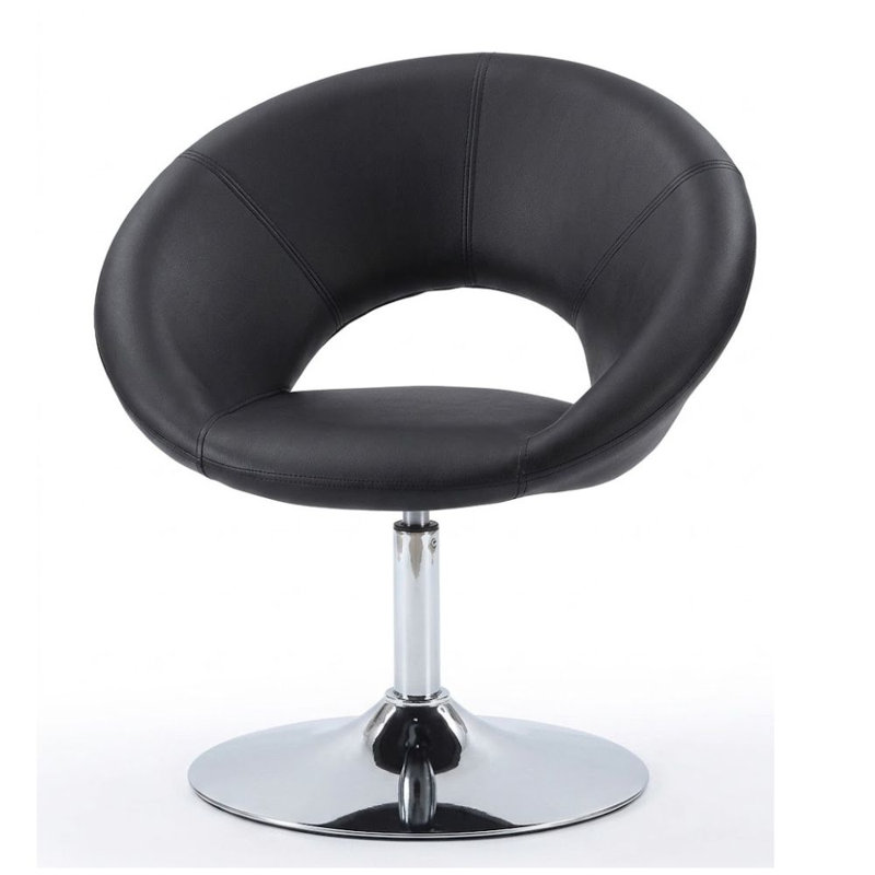 Fauteuil demi-tonneau Brode, Noir