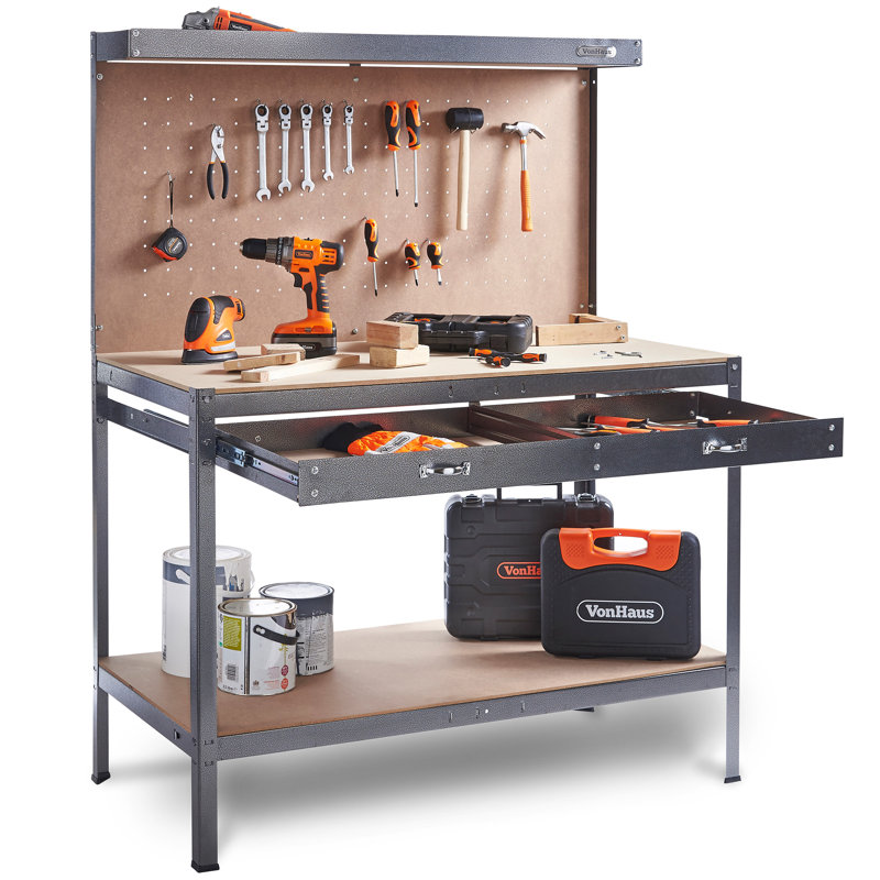 120cm W Manufactured Wood Top Workbench