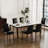 17.3'' Wide Modern Upholstered Fabric High Back Parsons Side Dining Chair with Solid Wood Legs-881857029